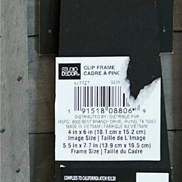 Hobby Lobby Studio Decor Farmhouse Distressed 4x6 Clip Photo Frames - Set of 2! - Picture 5 of 5